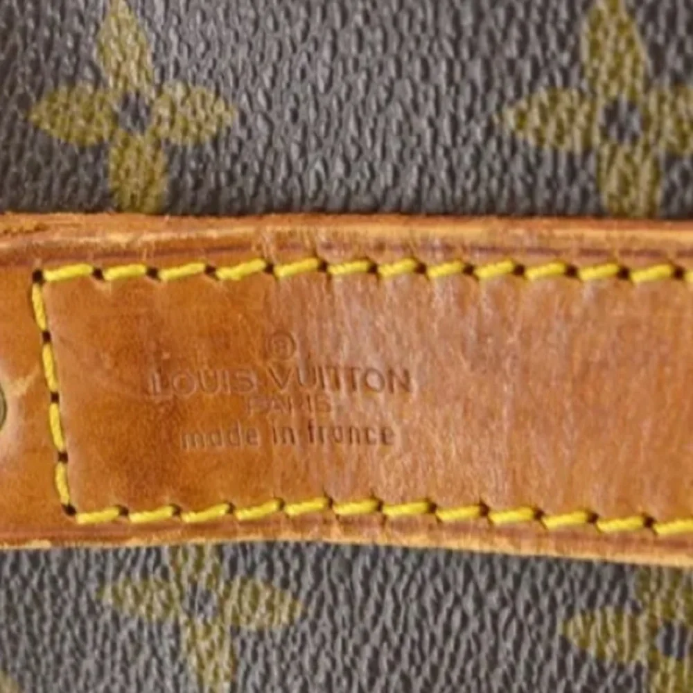 LOUIS VUITTON Monogram LV55 Keepall Bandolier Strap Luggage Tag Lock Key VI8902